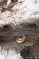 Turquoise Grande toupie en bois Mikado fabrication artisanale achat cadeau original jeux noel collection jouet Toupie Shop