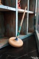 Bleu Grande Toupie Mikado Jeux en Bois Erable Artisanat Collection Toupie Shop Magasin Jouet Achat Cadeau Original Adulte Deco