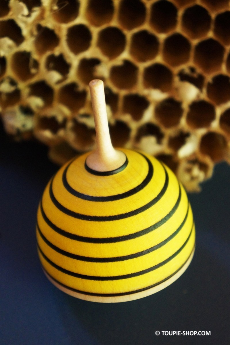 Toupie Bee ! Ce jouet en bois Abeille est un cadeau rigolo pour enfant